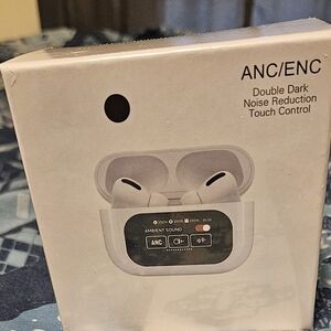 White Wireless Earbuds with ANC/ENC